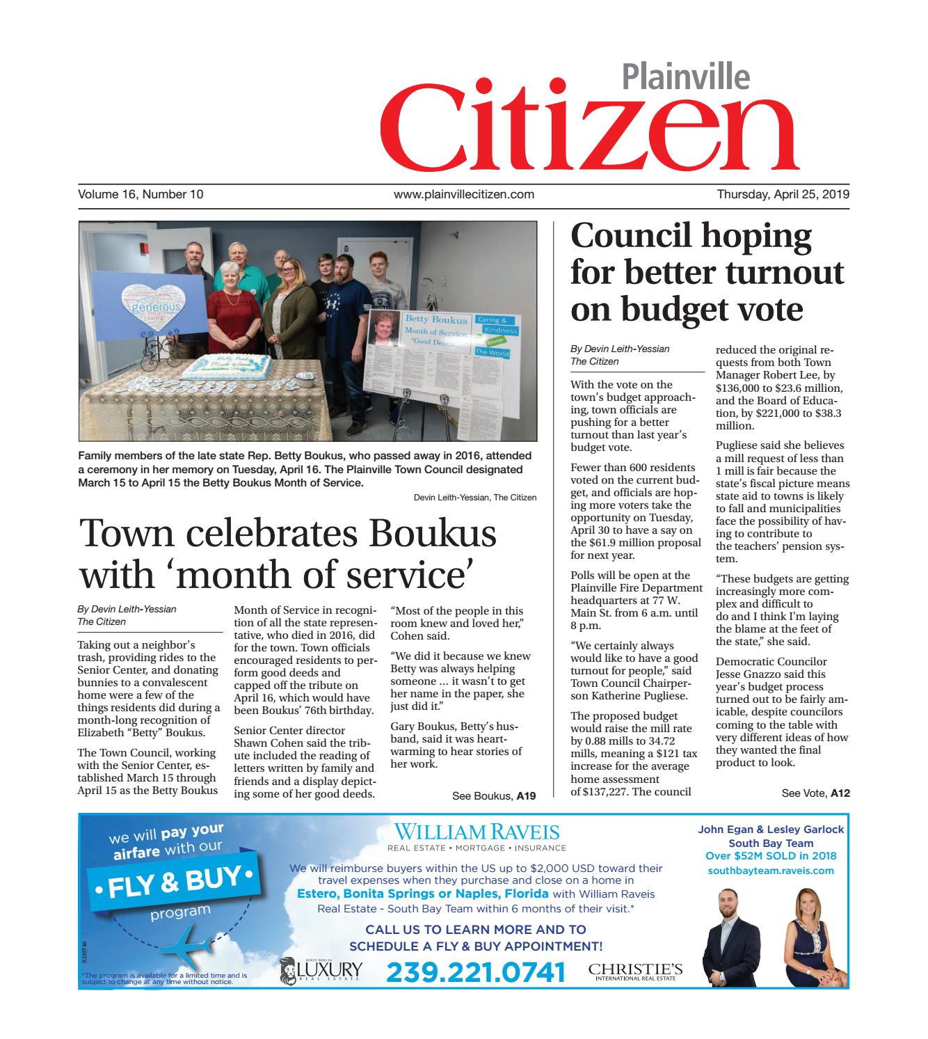 Plainville Citizen April 25 2019 by Dan Champagne issuu page 1