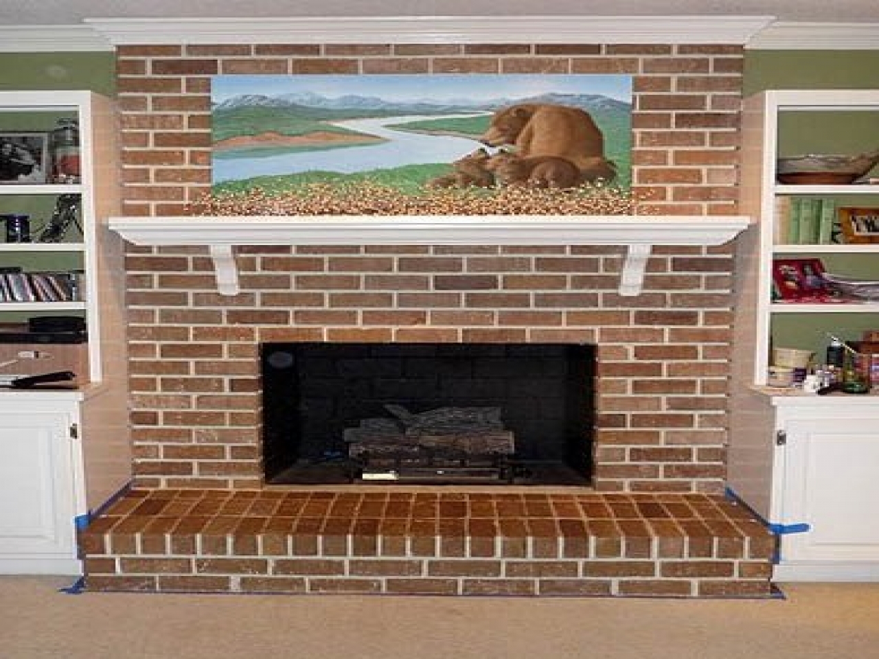 Refacing Brick Fireplace Luxury Update Brick Fireplace