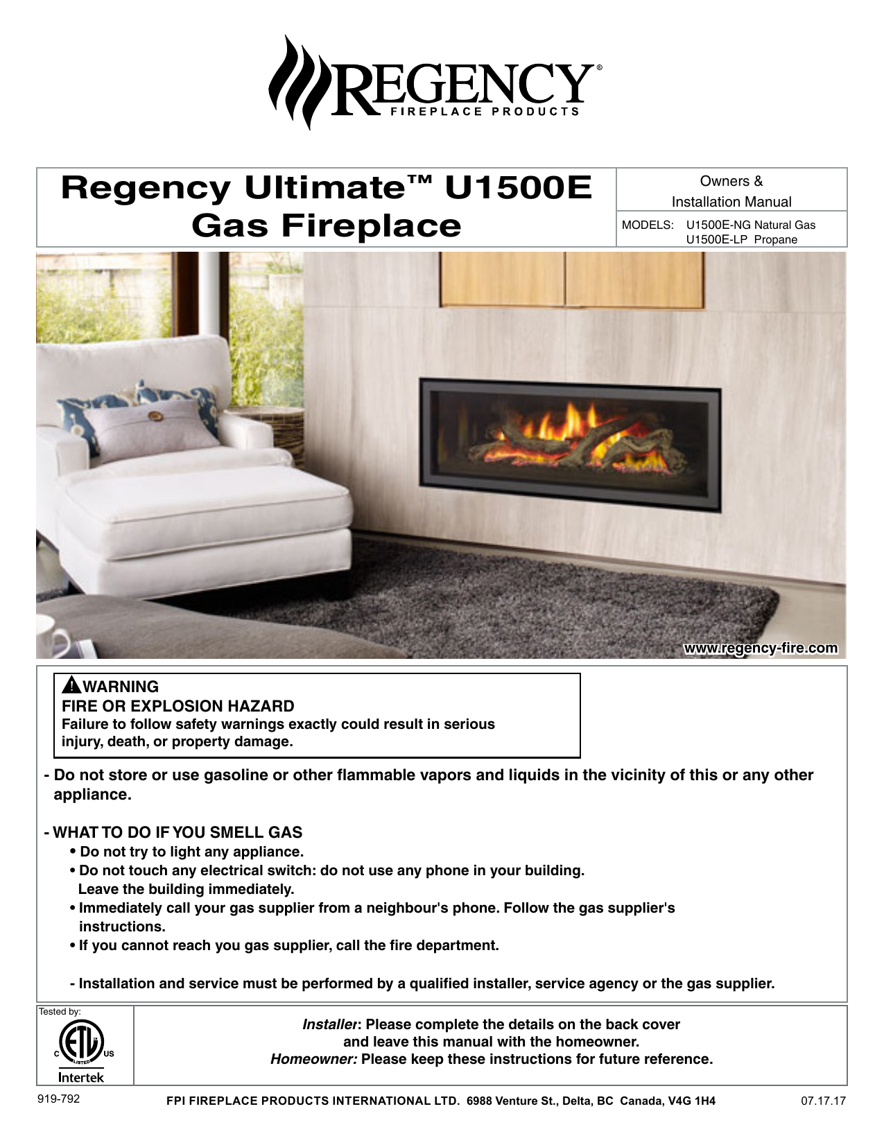 Regency Ultimate⢠U1500E Gas Fireplace 1 d87e5fba087d0d c9ed5e03a0a4
