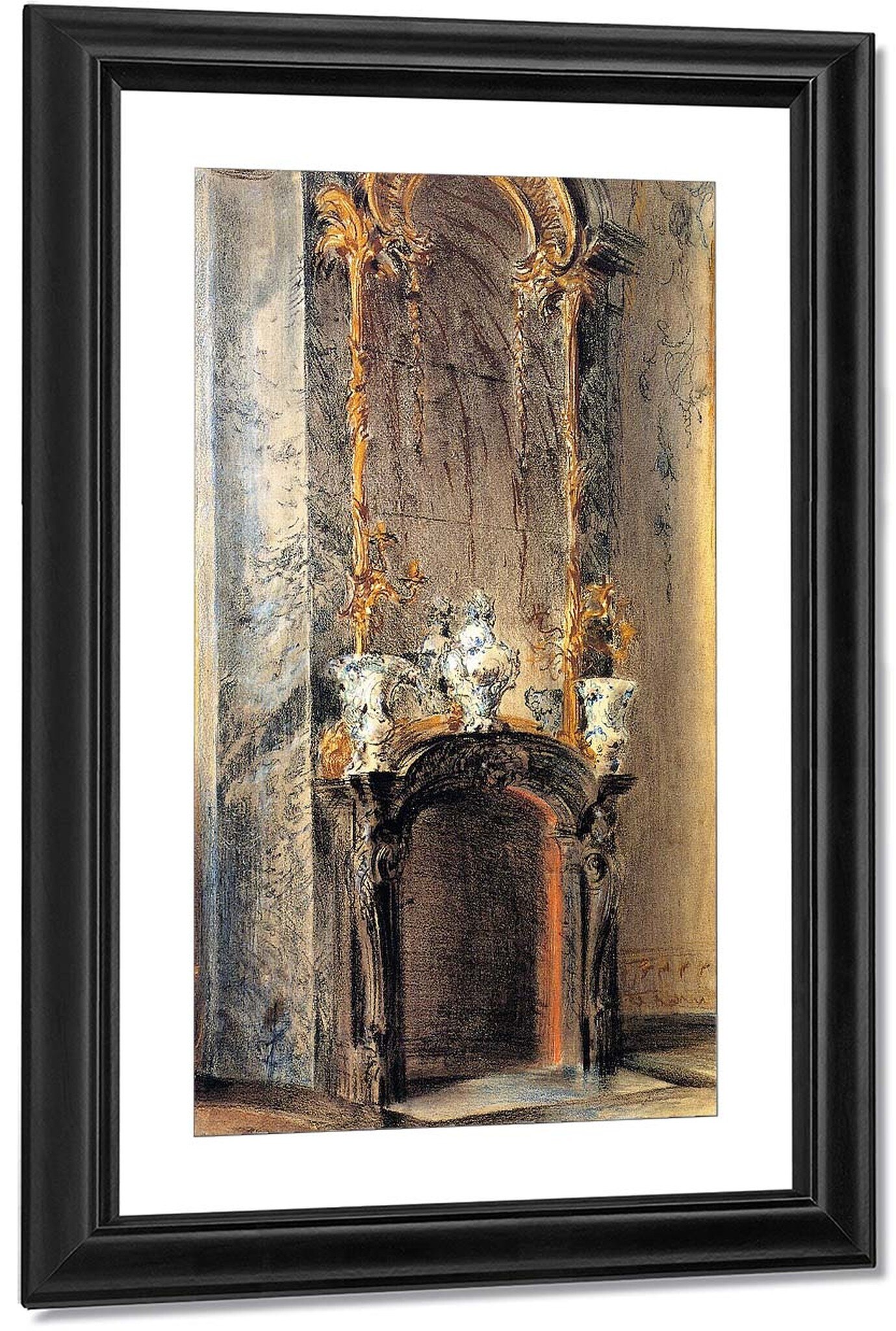 Renaissance Fireplace Awesome Rococo Fireplace by Adolph Von Menzel
