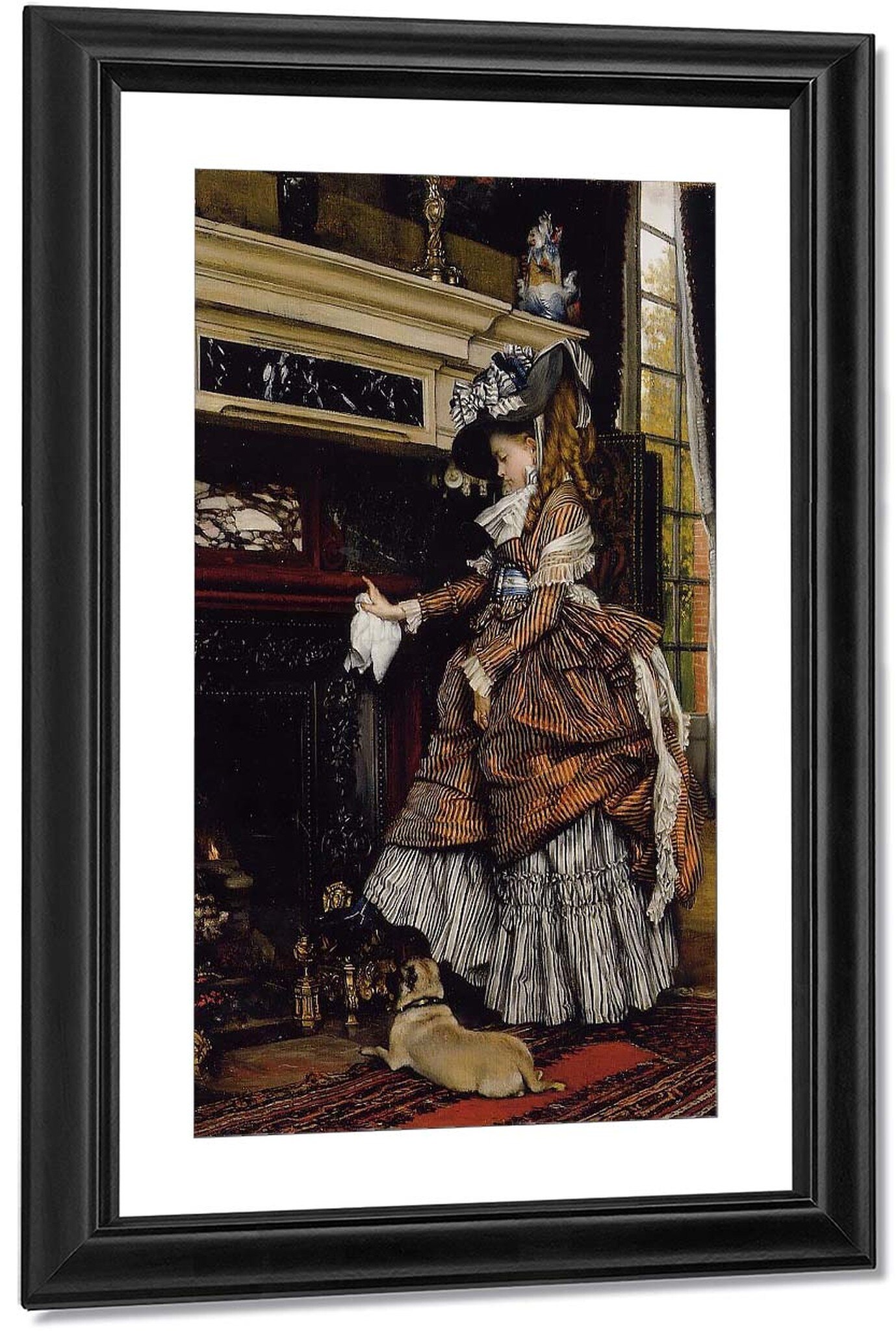 The Fireplace By James Tissot the fireplace james tissot