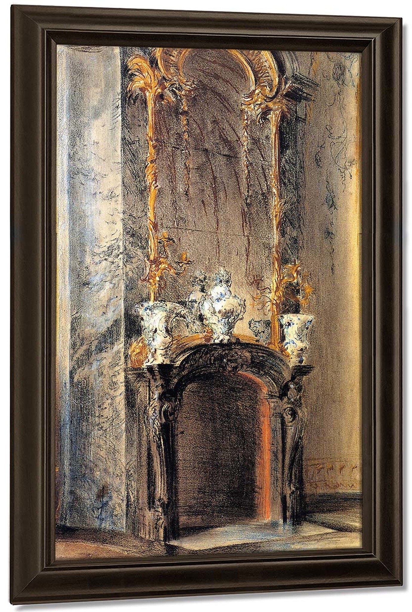 Renaissance Fireplace Elegant Rococo Fireplace by Adolph Von Menzel