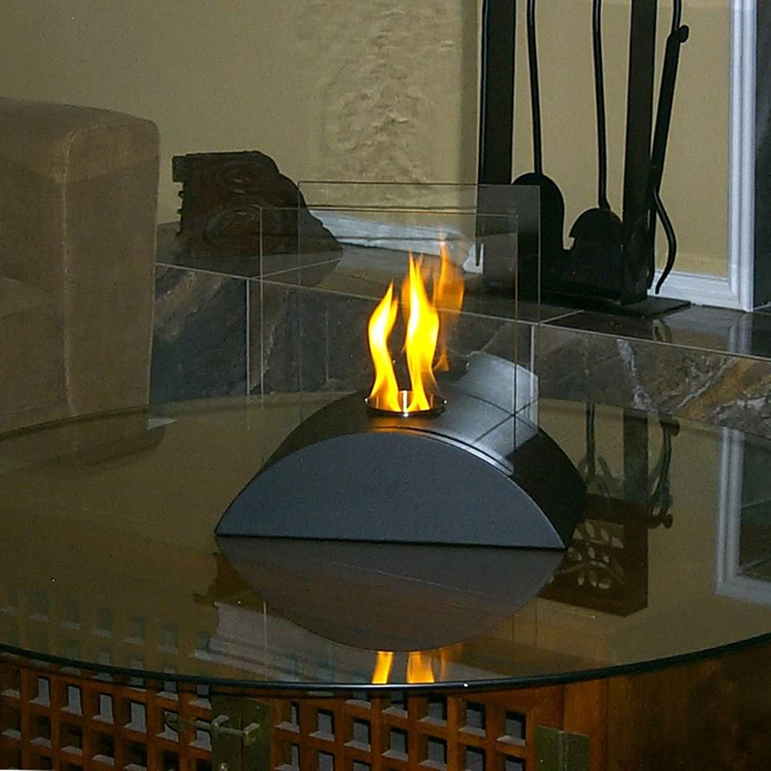 Replace Broken Fireplace Glass Best Of Amazon Nu Flame Estro Tabletop Ethanol Fireplace Nu