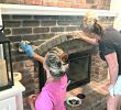 Restore Brick Fireplace Fresh Black Painted Brick Fireplace with New Restoration Hardware