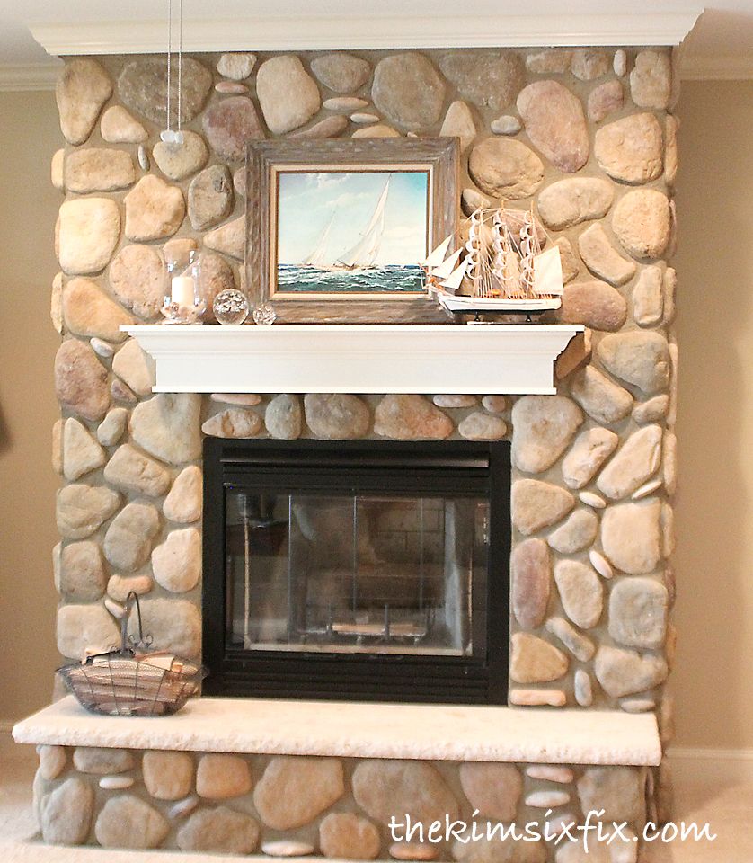 Rock Fireplace Makeover Lovely Exciting River Rock Fireplace Inspiration
