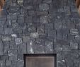 Rock Veneer Fireplace Inspirational Stacked Stone Fireplace Black Frost Castle Stone Interior