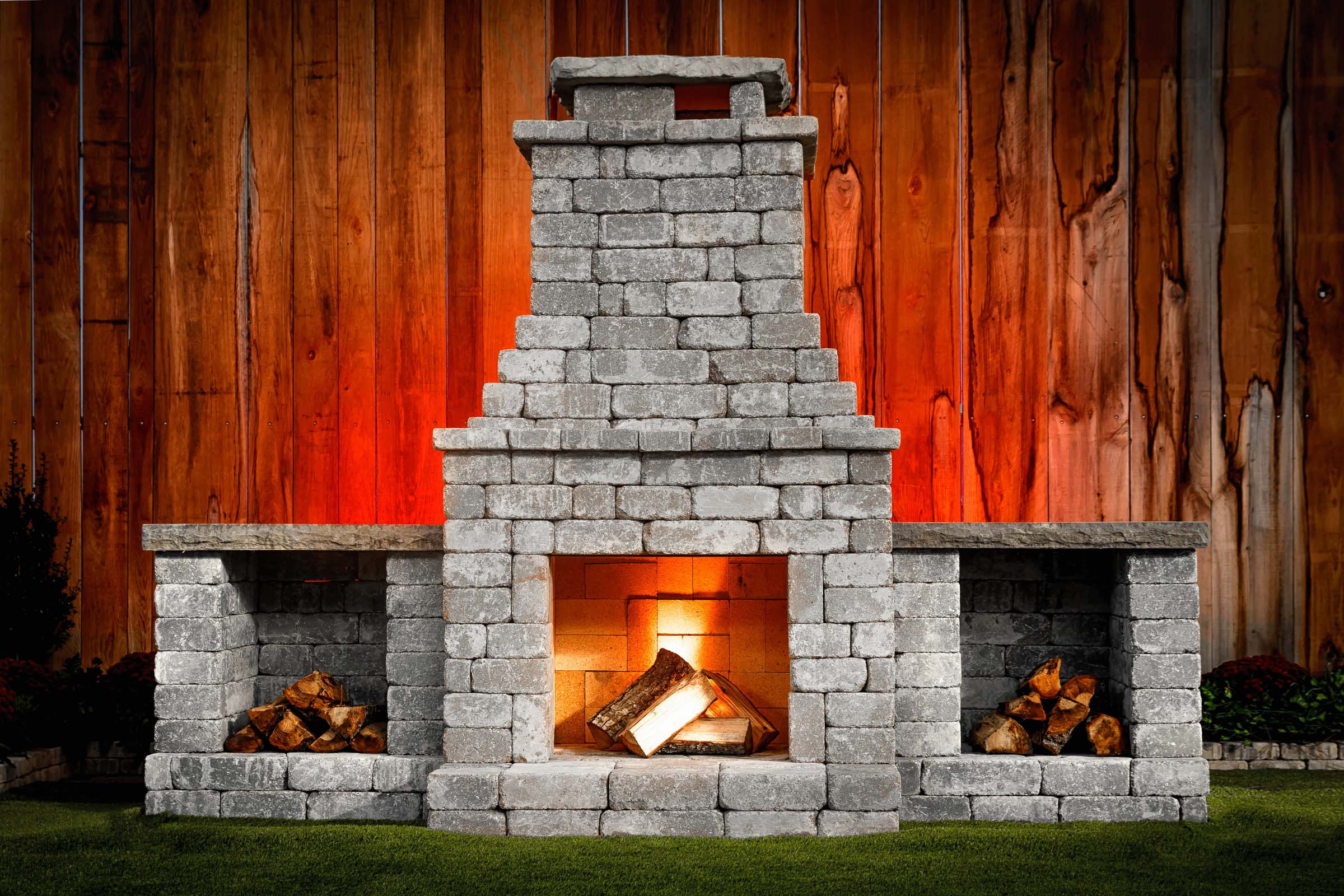 Romanstone Fireplace Luxury Paver Installation Romanstone Hardscapes