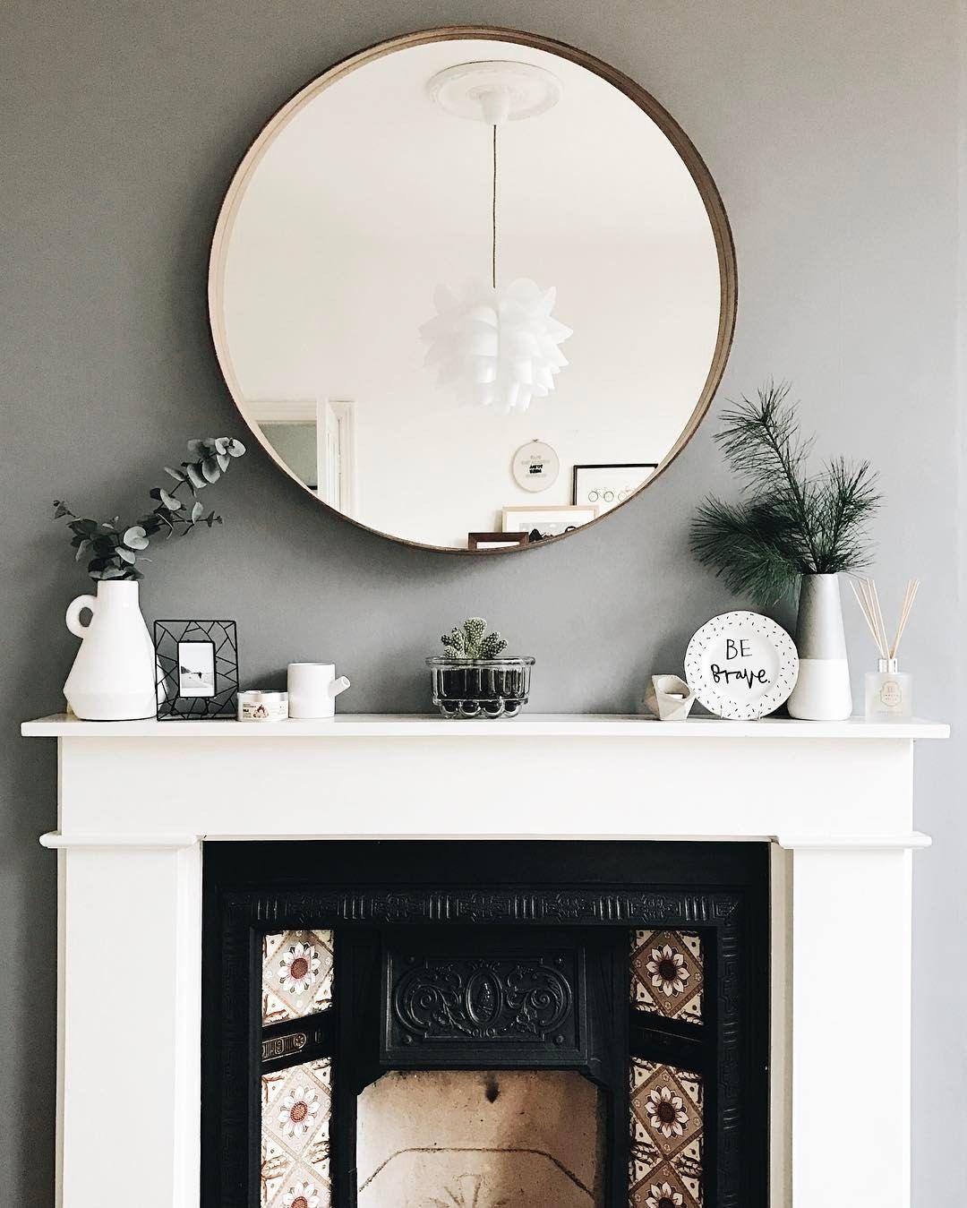 Round Mirror Over Fireplace Inspirational Pin Od Marta Winska Na Mieszkanie