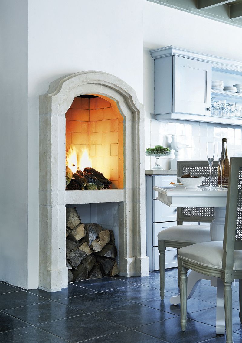 Salters Fireplace Luxury Kitchen with Fireplace