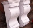 Salvaged Fireplace Mantels Beautiful Corbel E Set Of 2 Vintage Look Reclaimed Wood 5 1 2