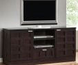 Sauder Tv Stand with Fireplace Best Of tosato Modern Tv Stand and Media Cabinet Brown – Baxton