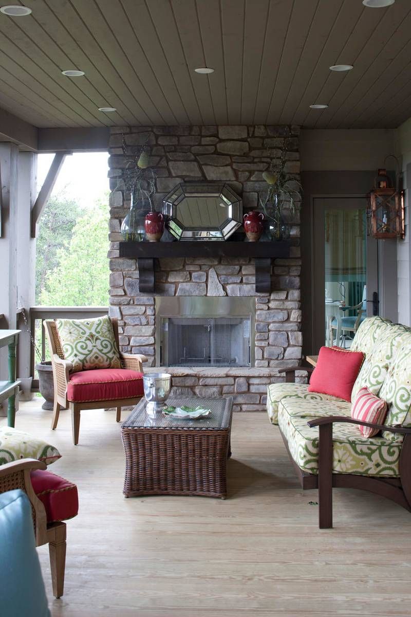 Screened In Porch with Fireplace Unique 80 Breezy Porches and Patios Porch