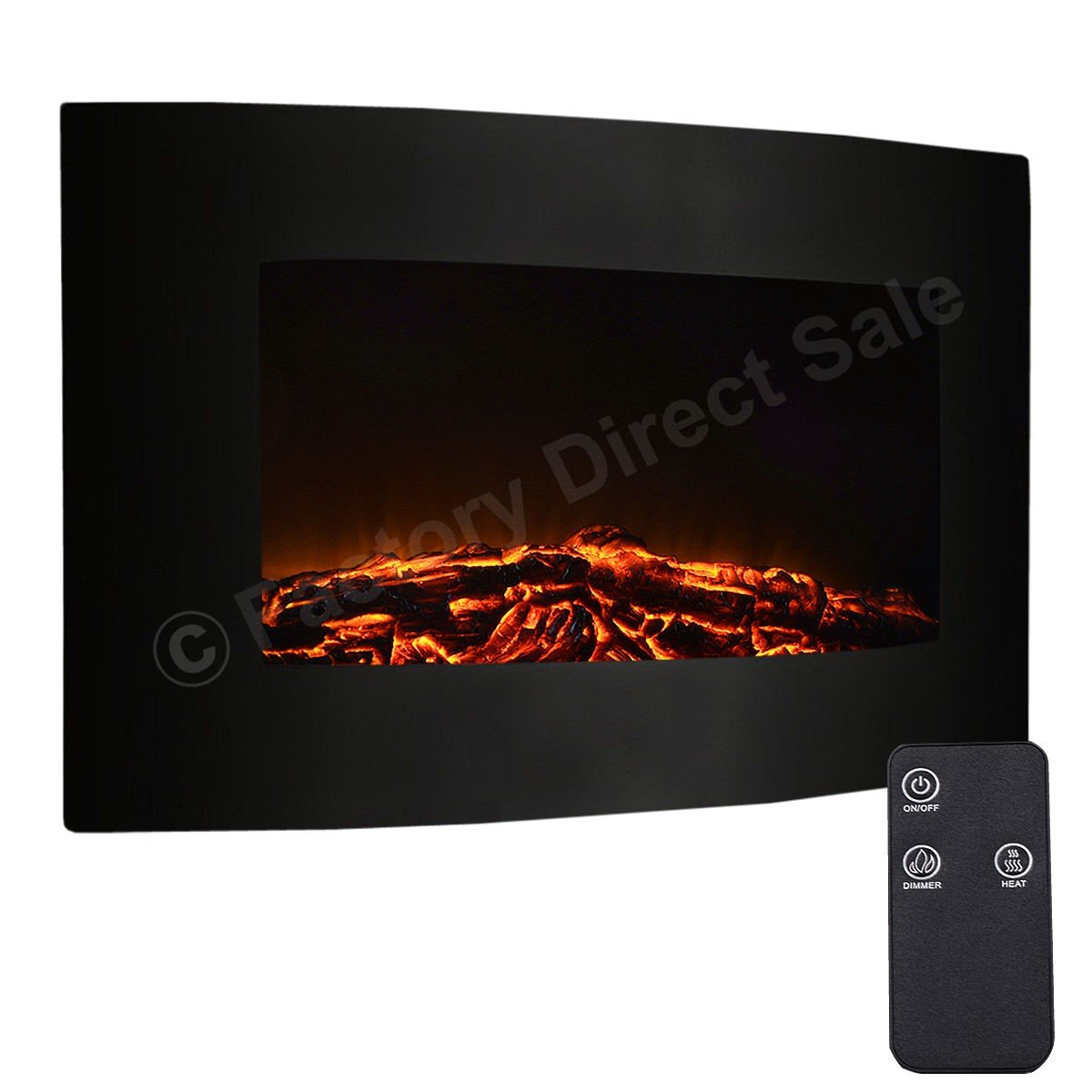 35" Electric Wall Mount Fireplace Heater with Remote in 2019 242d2e64c caf0c1e0684e30a8