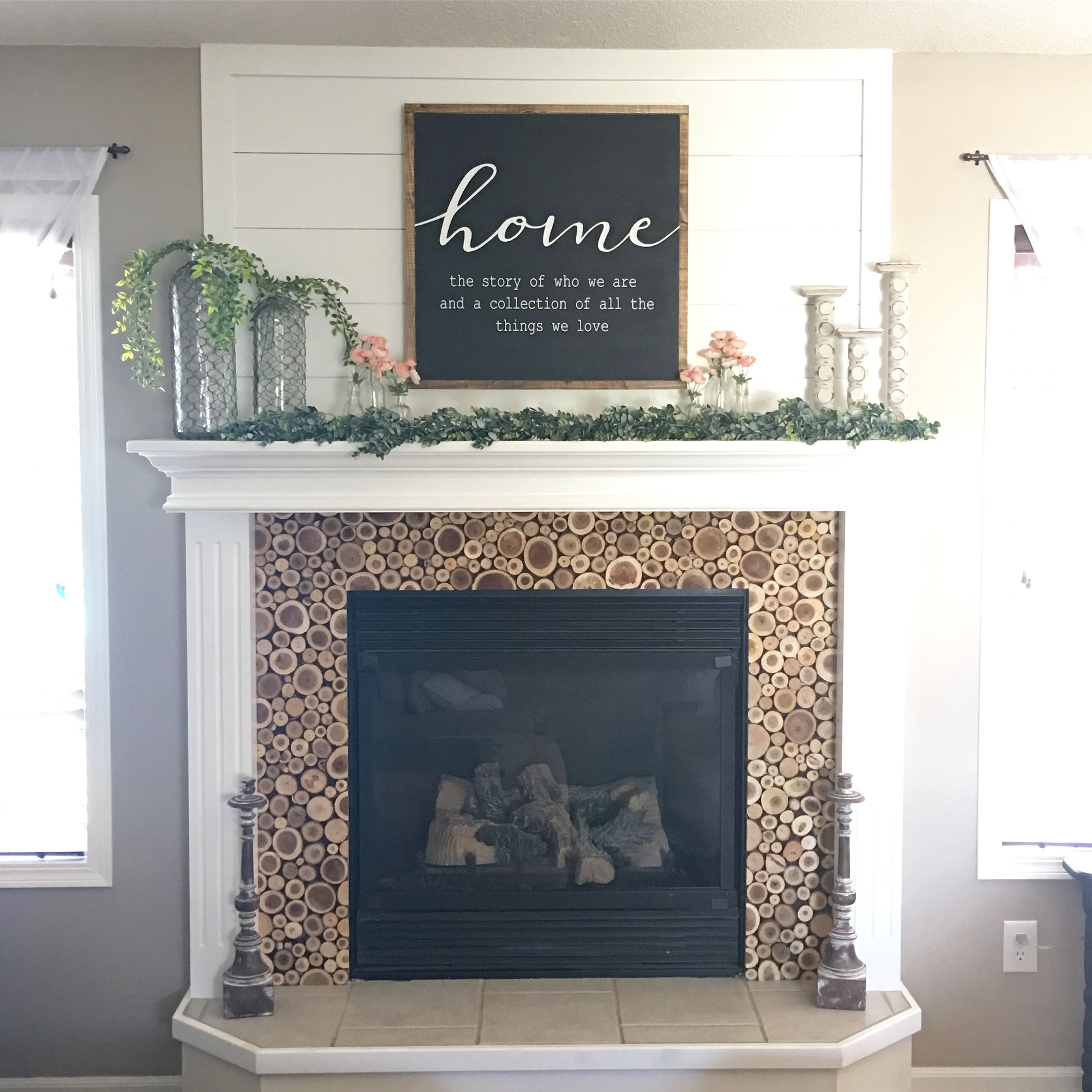 Fireplace Shiplap Handcrafted wood sign Follow me on 3b0de281d bc28cd801a802b214