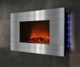 Simplifire Electric Fireplace Lovely 36" Wall Mount Stainless Steel Electric Fireplace
