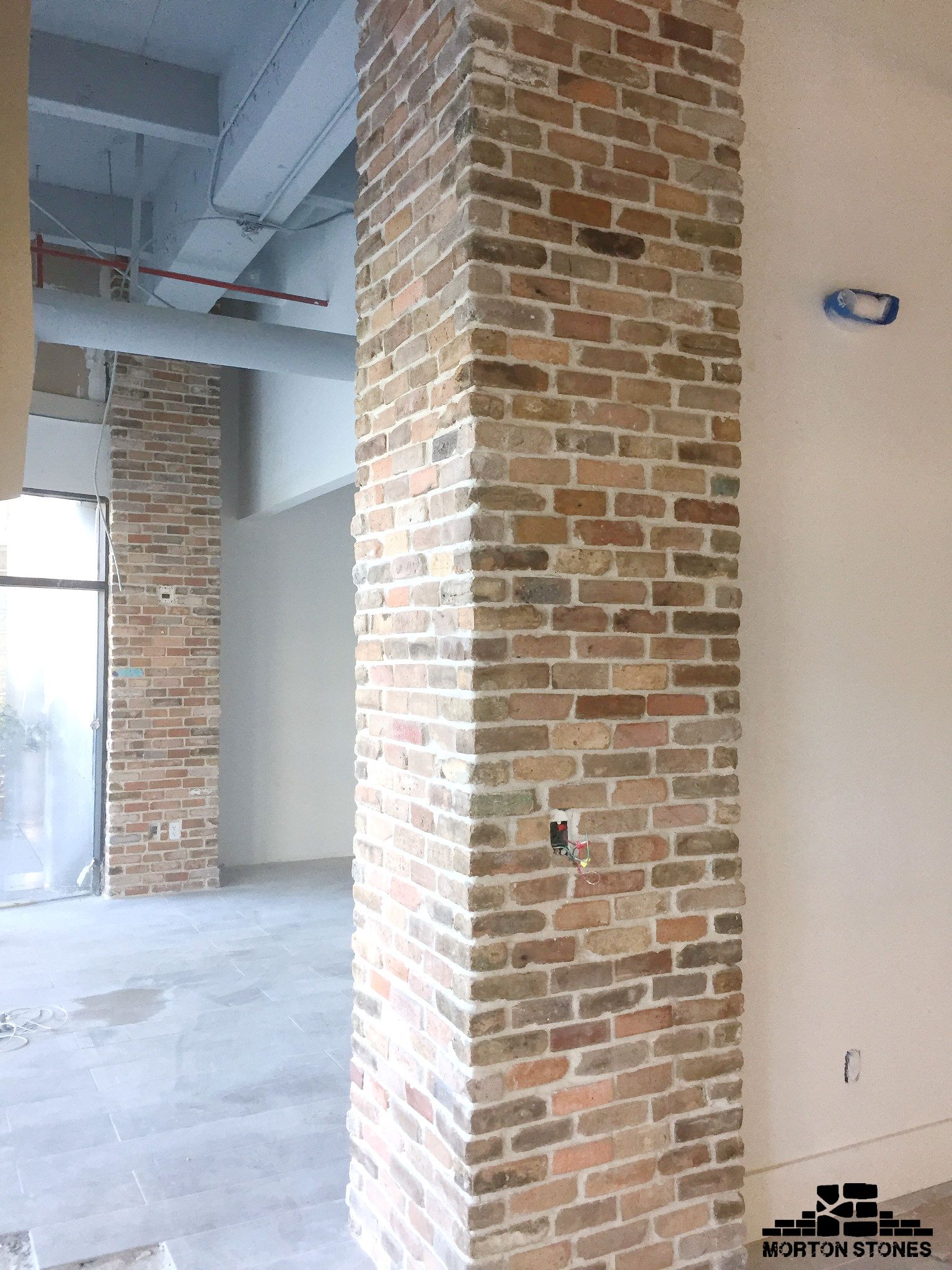 Single Brick Fireplace Awesome the Brick Veneer Columns are A Classic Accent Feature