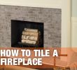 Single Brick Fireplace New How to Tile A Fireplace with Wikihow