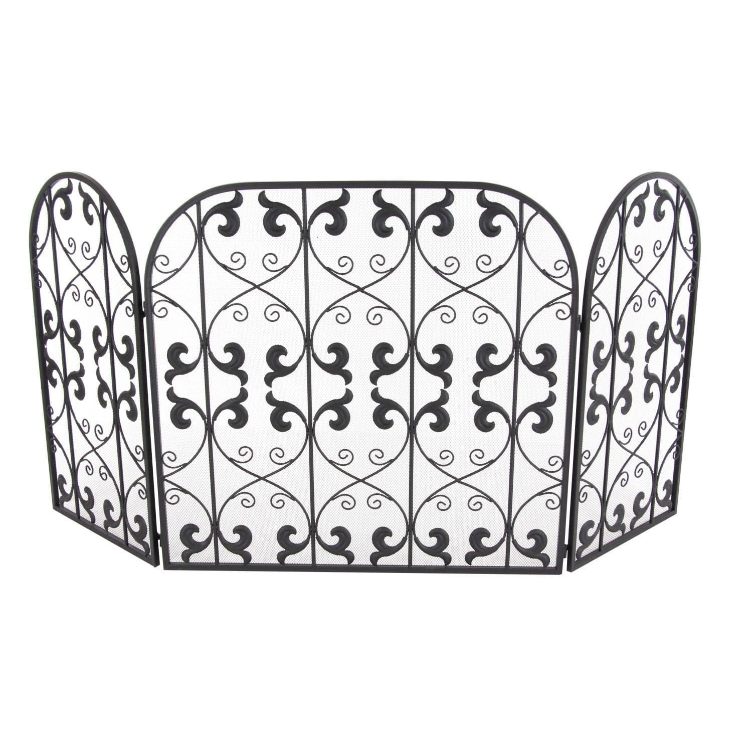 Studio 350 Metal Black Fire Screen 64 inches wide 31 inches 340d24f a6023adfa454e69b00