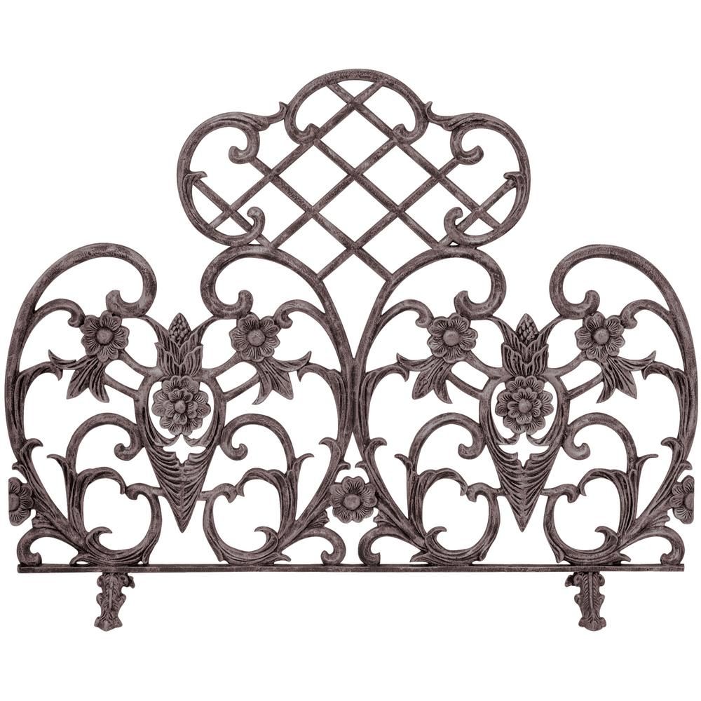 Single Fireplace Screen Lovely Uniflame Single Panel Bronze Finish Cast Aluminum Screen In