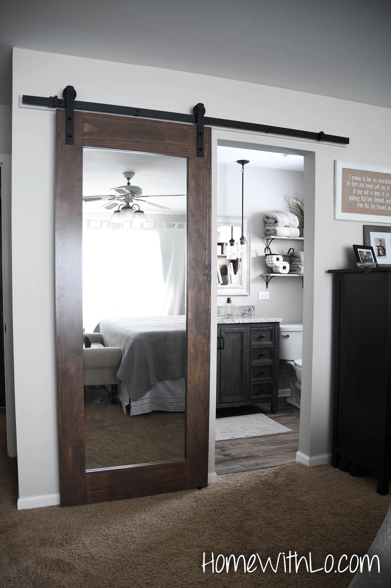 Sliding Fireplace Door Lovely Sliding Mirror Door Perfect for the Farmhouse Style Home