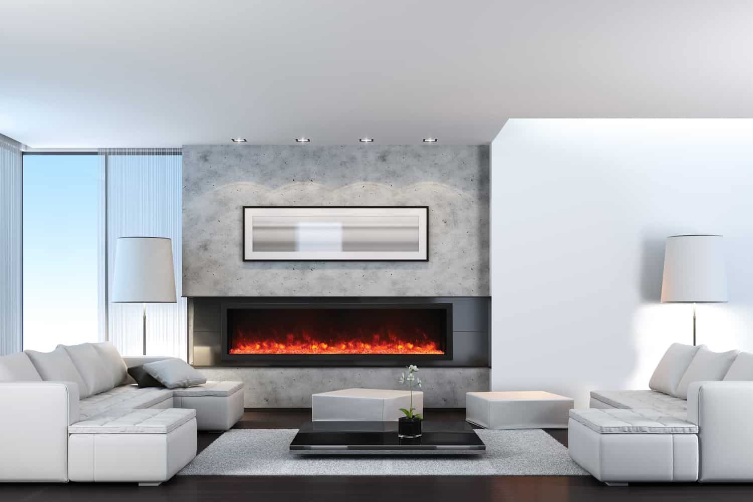 Slim Electric Fireplace Unique Amantii Bi 88 Deep Xt Indoor Outdoor Linear Fireplace