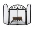 Small Fireplace Screen Luxury 3 Panel Iron Fireplace Screen