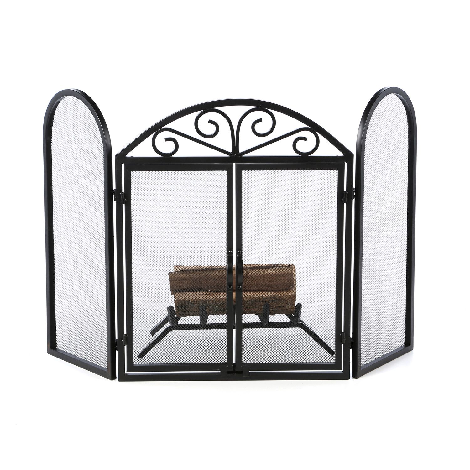 Small Fireplace Screen Luxury 3 Panel Iron Fireplace Screen