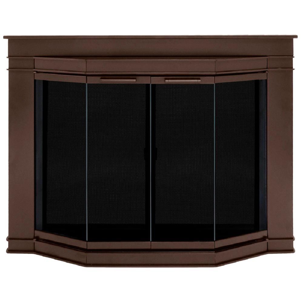 Small Fireplace Screen Unique Pleasant Hearth Grantham Medium Glass Fireplace Doors