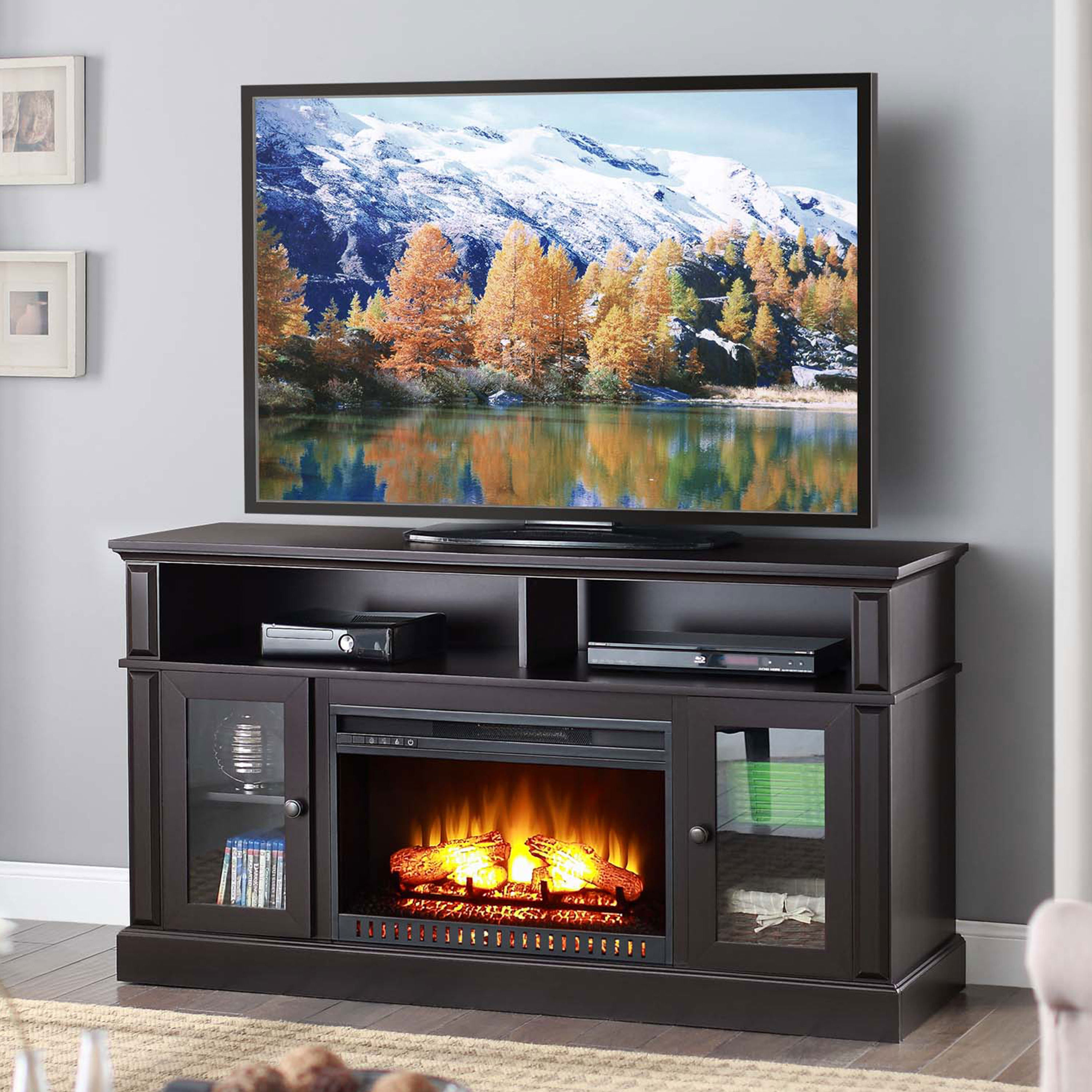Solid Wood Entertainment Center with Fireplace New Whalen Barston Media Fireplace for Tv S Up to 70 Multiple