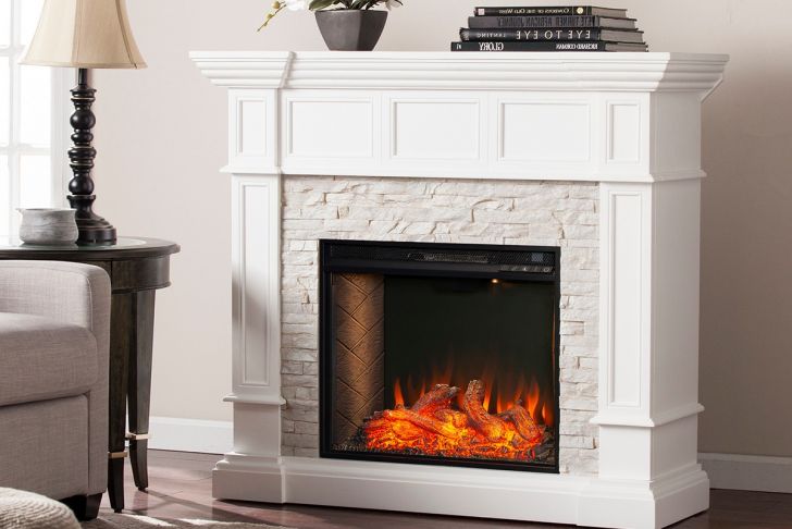 Southern Enterprises Electric Fireplace Fresh southern Enterprises Merrimack Simulated Stone Convertible Electric Fireplace