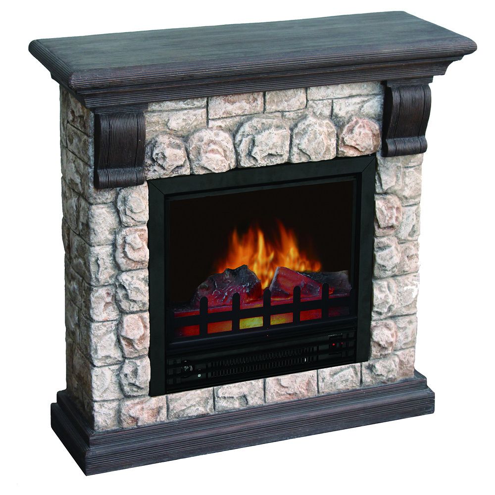 Southern Enterprises Fireplace New Dublin Polystone Electric Fireplace