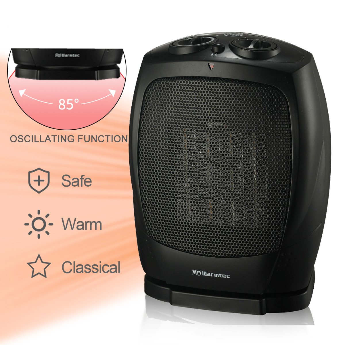 Space Heater that Looks Like Fireplace Fresh Warmtec 1500w Oscillating Ceramic Space Heater with Adjustable thermostat Overheat Protection and Tip Over Protection Etl Listed Portable Electric