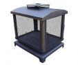 Spark Guard Fireplace Screen Best Of 37 In Outdoor Fire Place Pit with 360° View and Full Sides Spark Guard Screens and Door