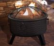 Spark Guard Fireplace Screen Lovely Pure Garden 26 Round Woven Metal Fire Pit with Cover