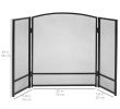 Spark Guard Fireplace Screen Luxury Amazon Black 3 Panel Folding Steel Fireplace Mesh