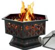 Spark Guard Fireplace Screen Luxury Homgarden 24" Hex Shaped Fire Pit Bowl Outdoor Heater Home Garden Backyard Patio Deck Stove Fireplace Table Wood Burning Oil Rubbed Bronze