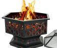 Spark Guard Fireplace Screen Luxury Homgarden 24" Hex Shaped Fire Pit Bowl Outdoor Heater Home Garden Backyard Patio Deck Stove Fireplace Table Wood Burning Oil Rubbed Bronze