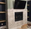Stacked Stone Fireplaces with Mantle Beautiful Tiling A Stacked Stone Fireplace Surround Bower Power