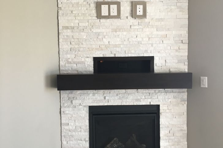 Stacked Stone Fireplaces with Mantle Luxury Pin On Fireplace Ideas We Love