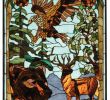 Stained Glass Fireplace Screen Beautiful Wilderness Stained Glass Panel Caas Collectibles