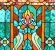 Stained Glass Fireplace Screen New 28"h Tiffany Style Stained Glass Fleur De Lis Fireplace Screen Green 44"w X 28"h