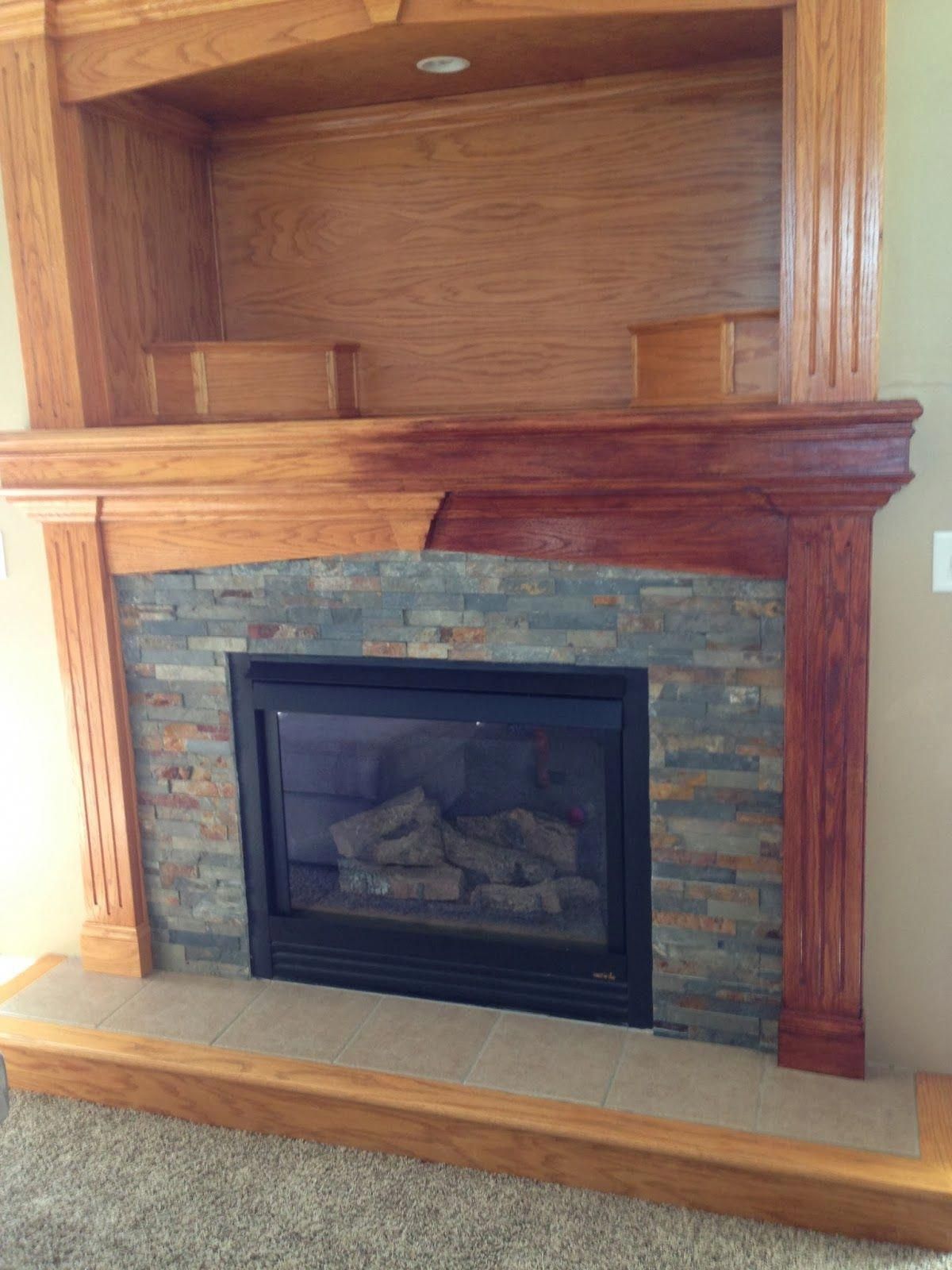 Staining Stone Fireplace New Yo Viv before and after Gel Stain On Honey Oak Wood