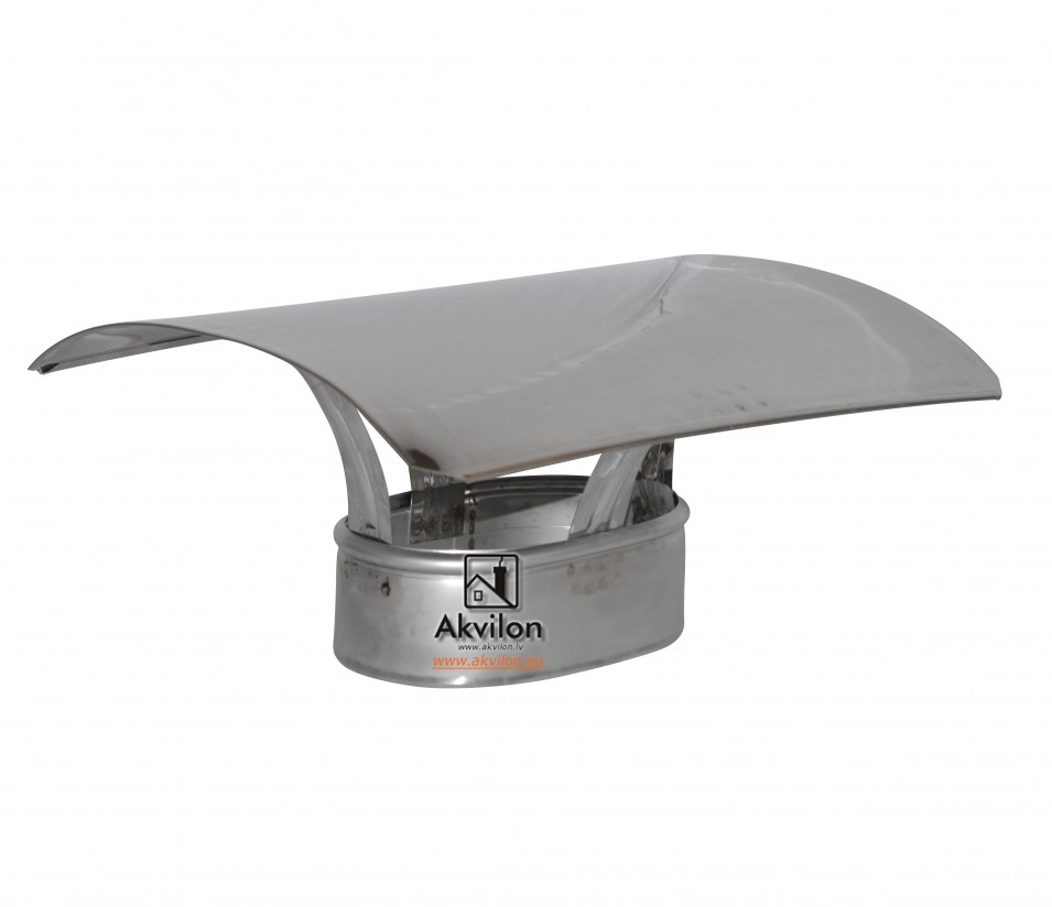 Oval rain cap oval flue liner stainless steel 304L 316L DEJV