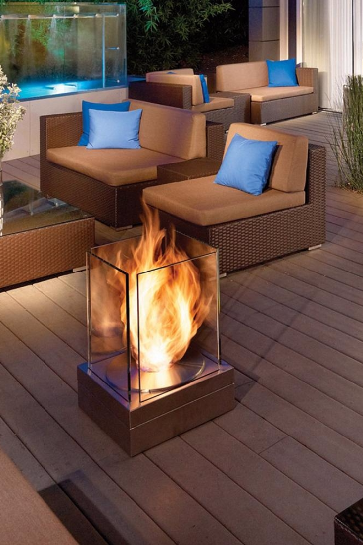 Stainless Steel Fireplace Elegant the Ecosmart Fire Mini T Fireplace is A Sleek Contemporary