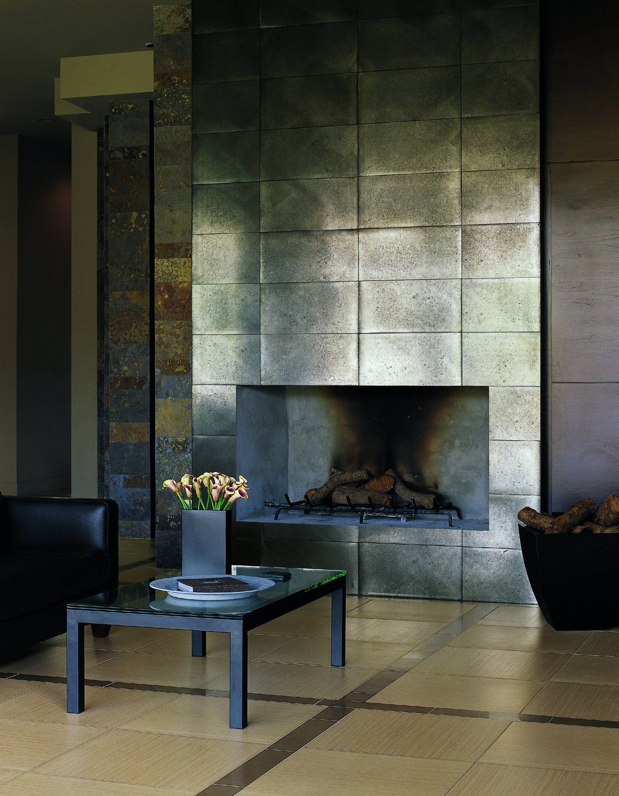 Stainless Steel Fireplace Surround Best Of Metallic Fireplace Walker Zangers Steelwork Collection