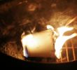 Sterno Fireplace New Java Fire Log In A Used Paper Coffee Cup