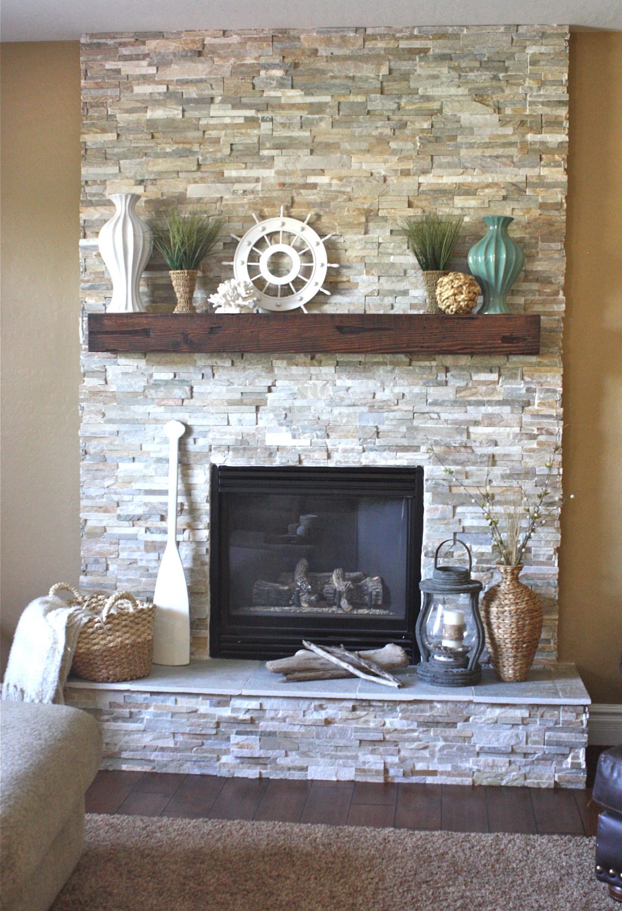 Interior Find Stone Fireplace Ideas Fits Perfectly To Your amazing modern living room design with interior paint ideas and stone fireplace ideas plus wood fireplace mantel also shag area rug contemporary mantel ideas shelf mantel designs installing stone ven