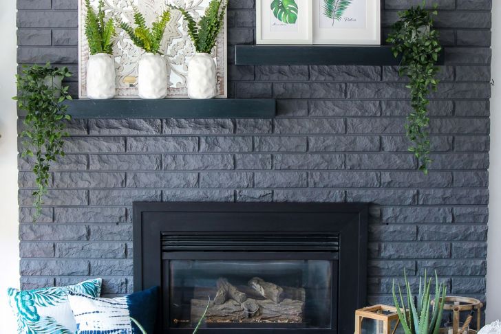 Summer Fireplace Decor Fresh Simple White &amp; Green Summer Mantel Decor with Free