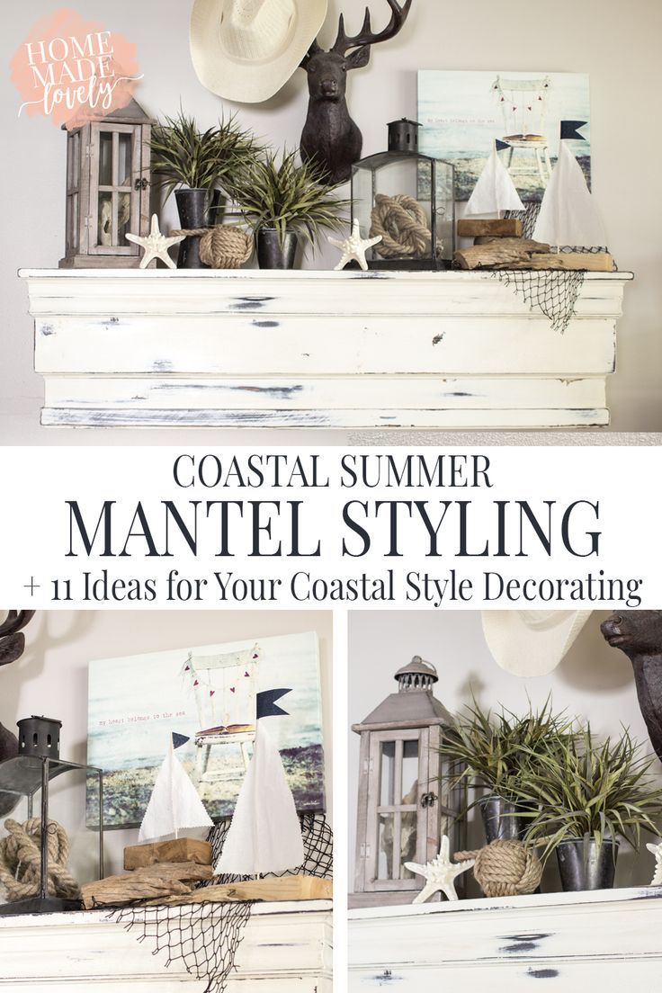Summer Fireplace Decor Inspirational Coastal Summer Mantel Styling 11 Ideas for Your Coastal