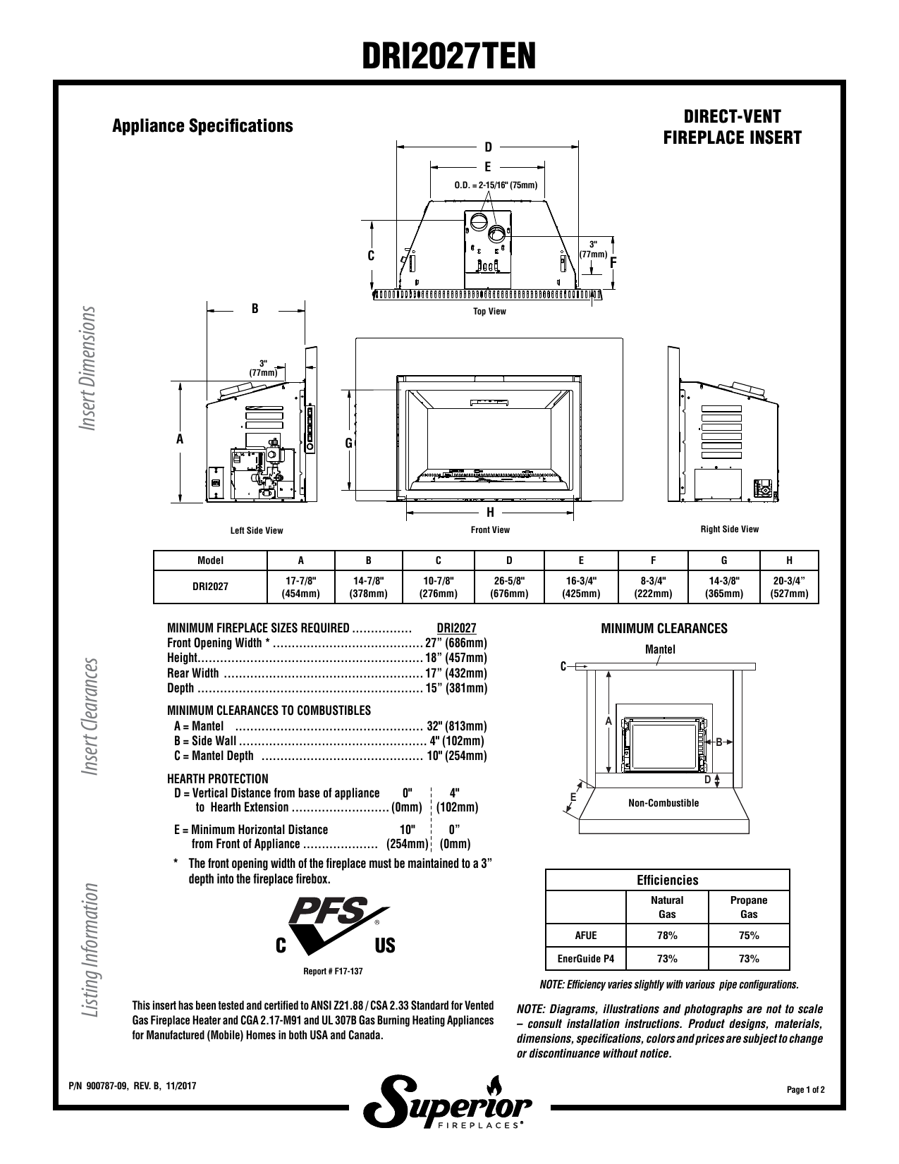 Superior Gas Fireplace Manual Fresh Dri2027ten Superior Fireplaces